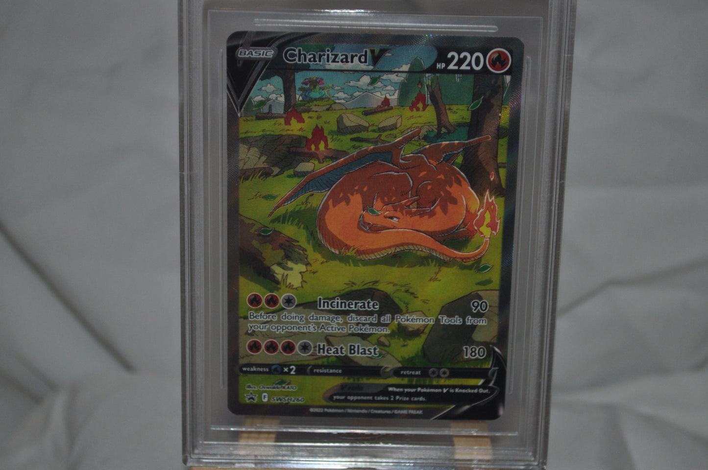 2019-2022 Pokemon Promos, Sword & Shield Black Star, Charizard V #SWSH260