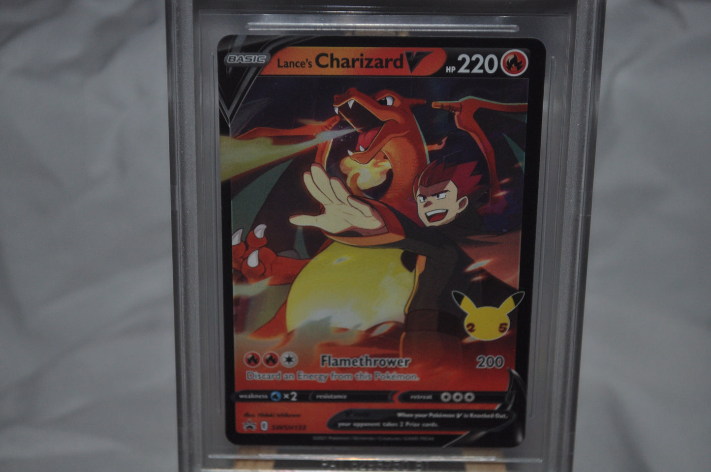 2019-2022 Pokemon Promos Sword & Shield Black star, Lance's Charizard V SWSH133, Celebrations Collection
