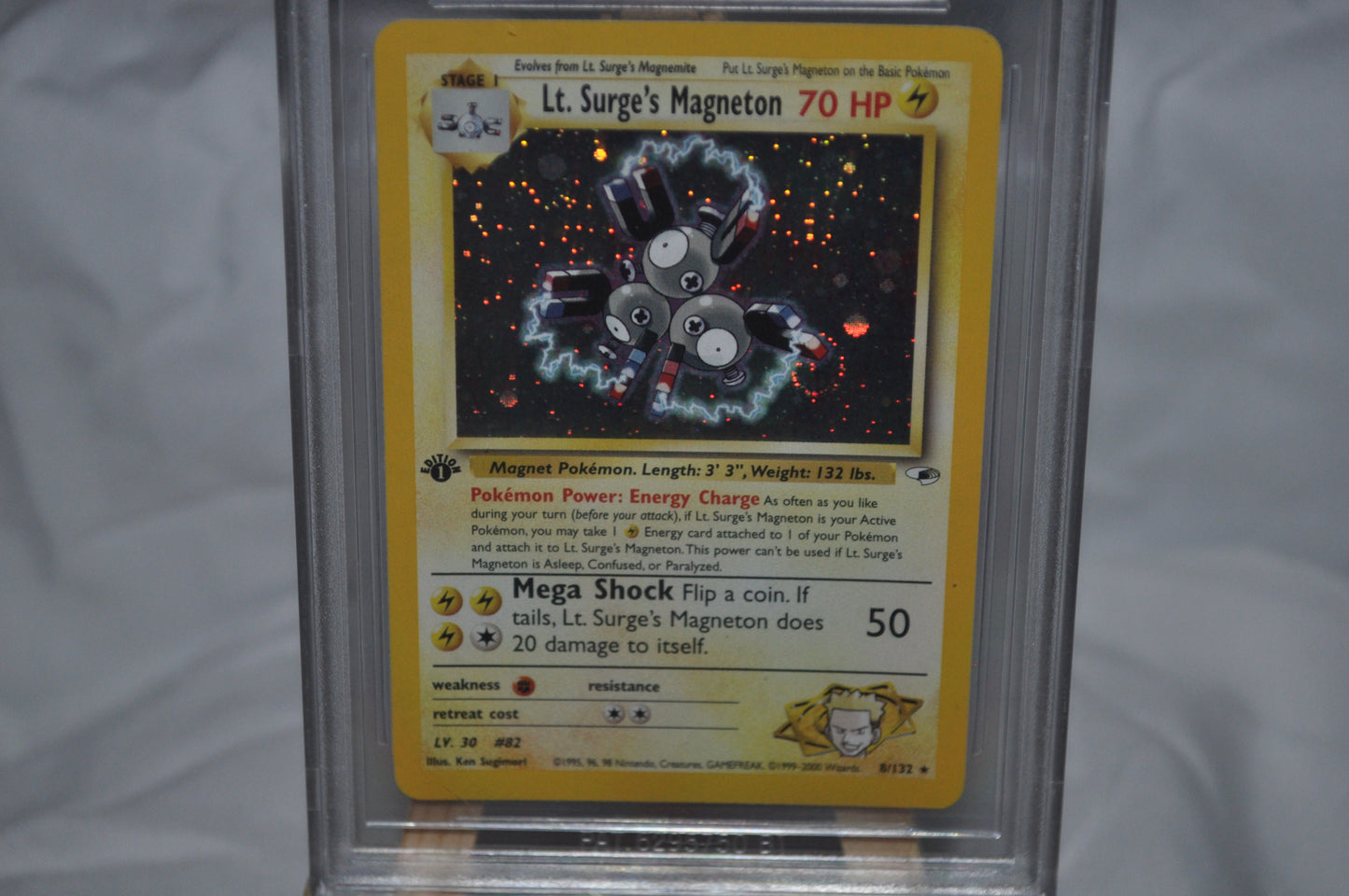 2000 Gym Heros, 1st Edition, LT Surge's Magneton #8