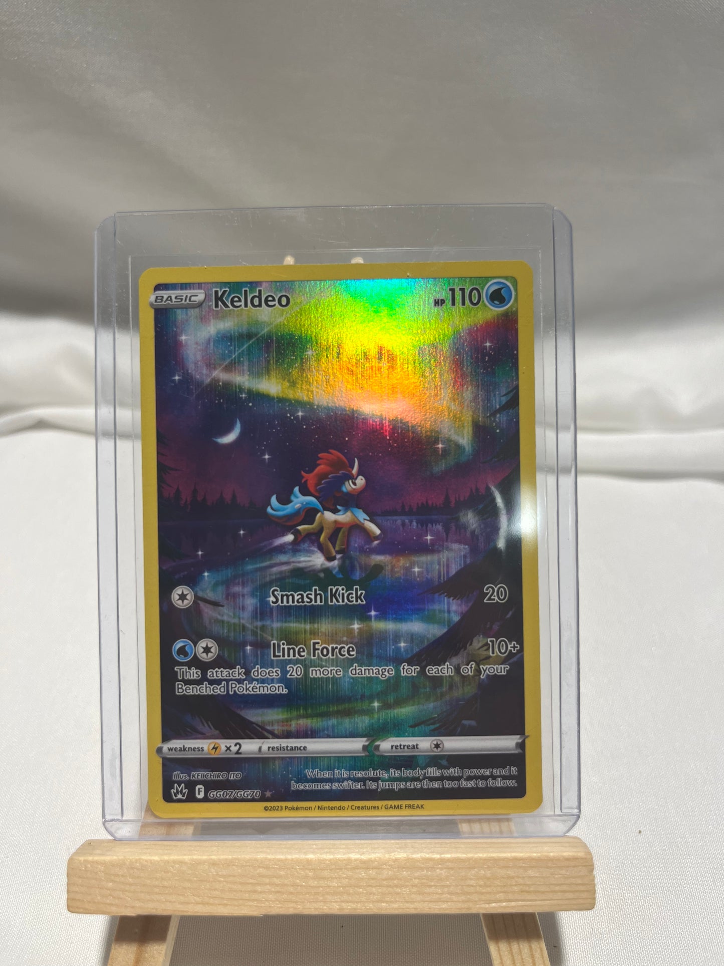2023 Pokemon Crown Zenith Keldeo Galarian Gallery Holo #GG07