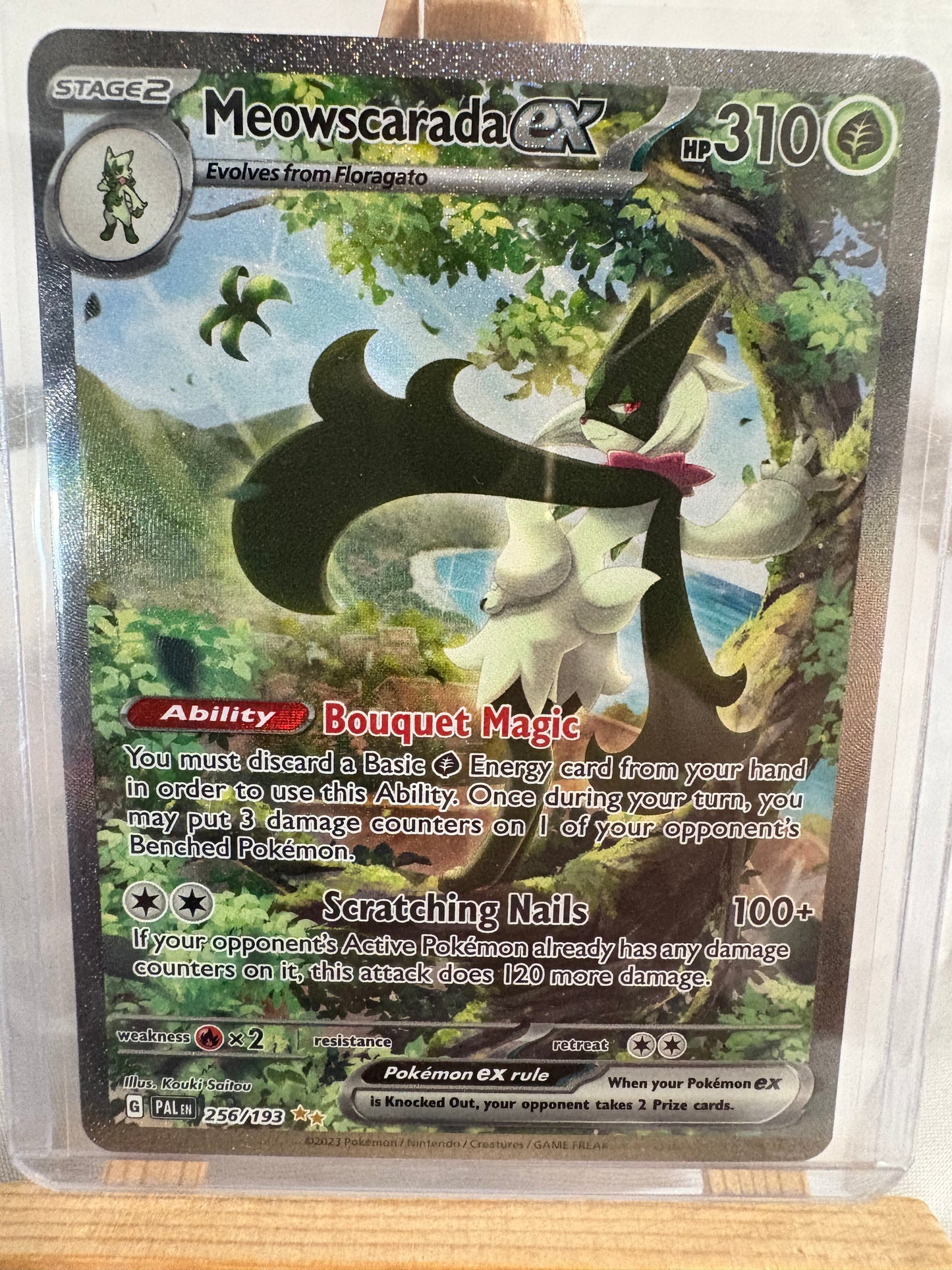 2023 Paldea Evolved Meowscarada EX #256