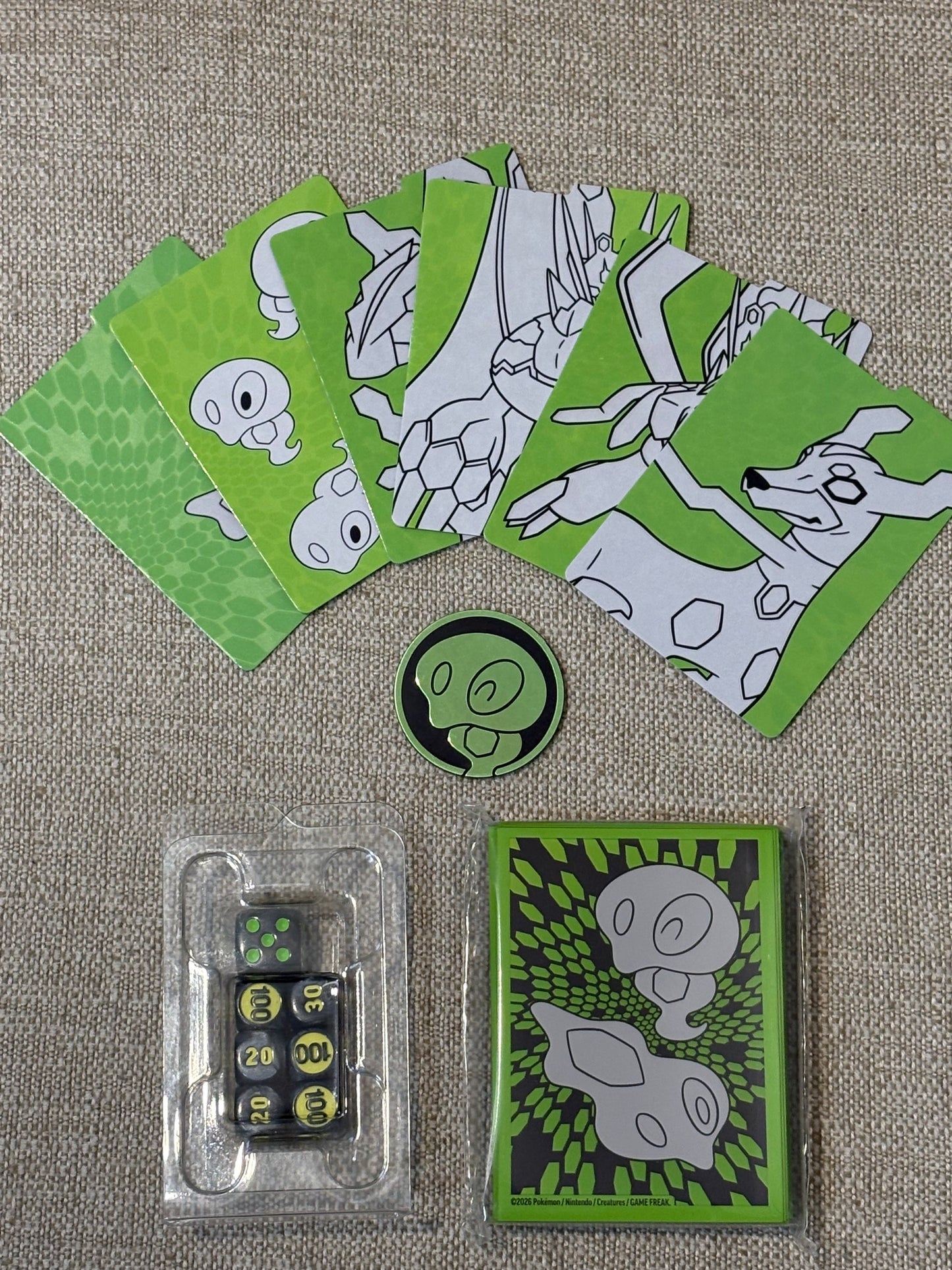 PERFECT ORDER Card Sleeves, Dividers, Dice and Coin