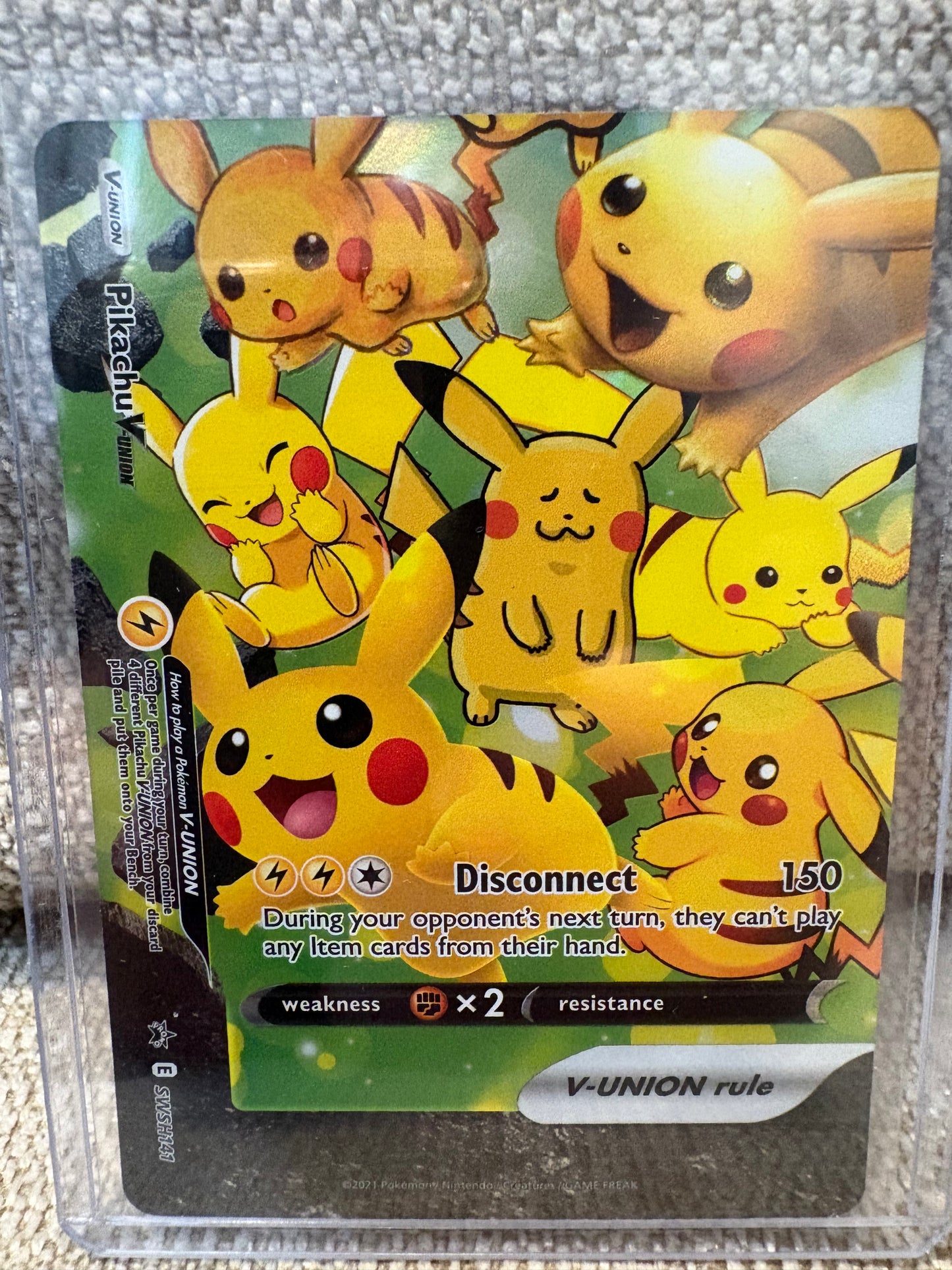 2021 Pokemon Black Star Promos PIKACHU V-UNION #SWSH141