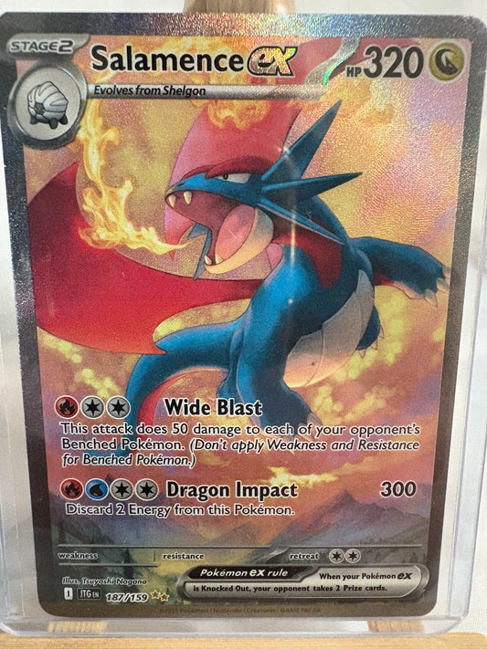 2025 Journey Together Salamence EX #187