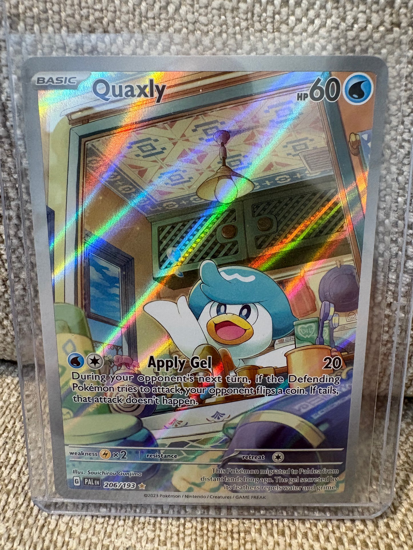 2023 Pokémon Paldea Evolved Quaxly #206