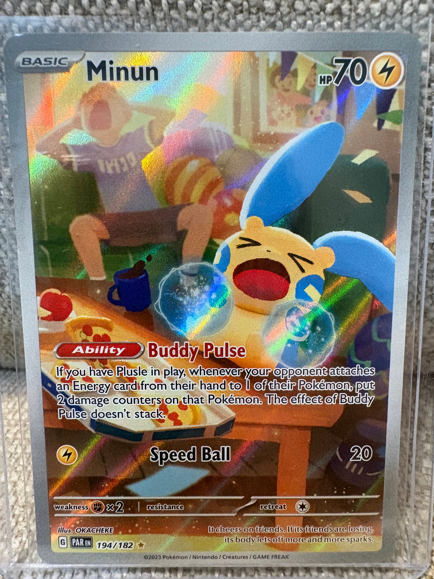 2023 Scarlet & Violet Paradox Rift, Minun #194