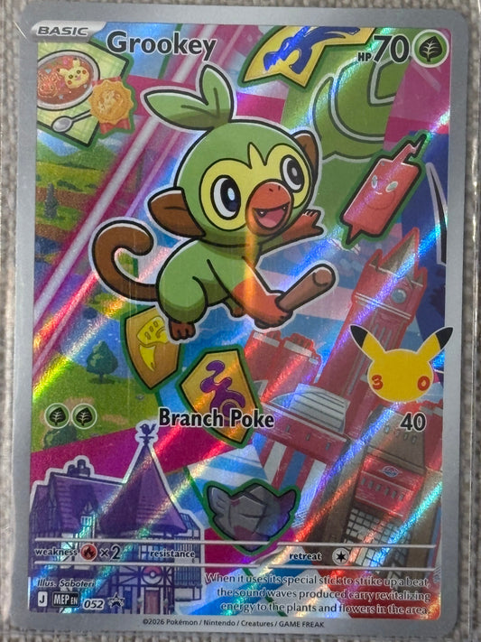 2026 Pokemon First Partner Illustration Collection Series 2 GROOKEY #52