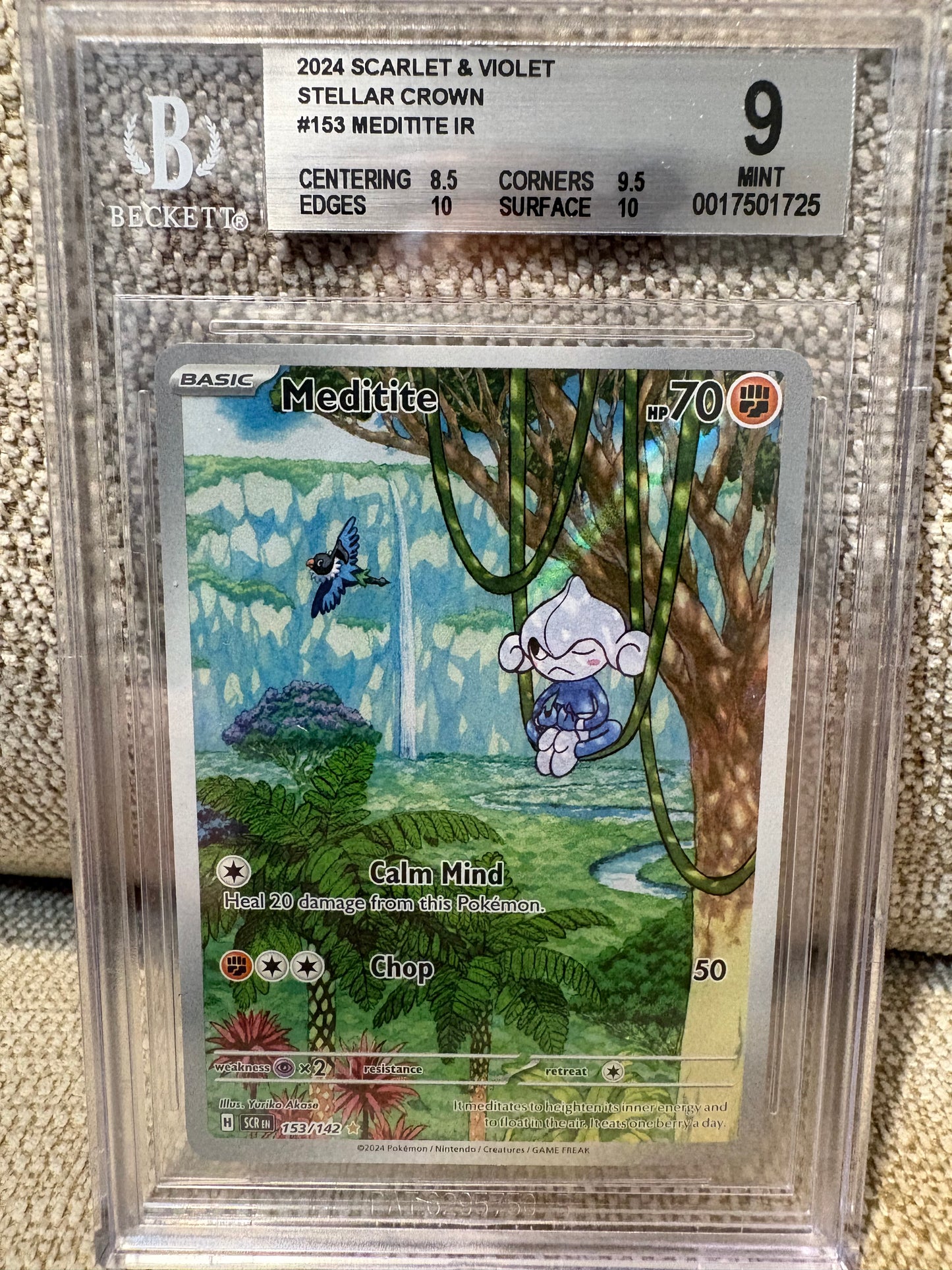 2024 Pokemon Scarlet & Violet Stellar Crown MEDITITE #153