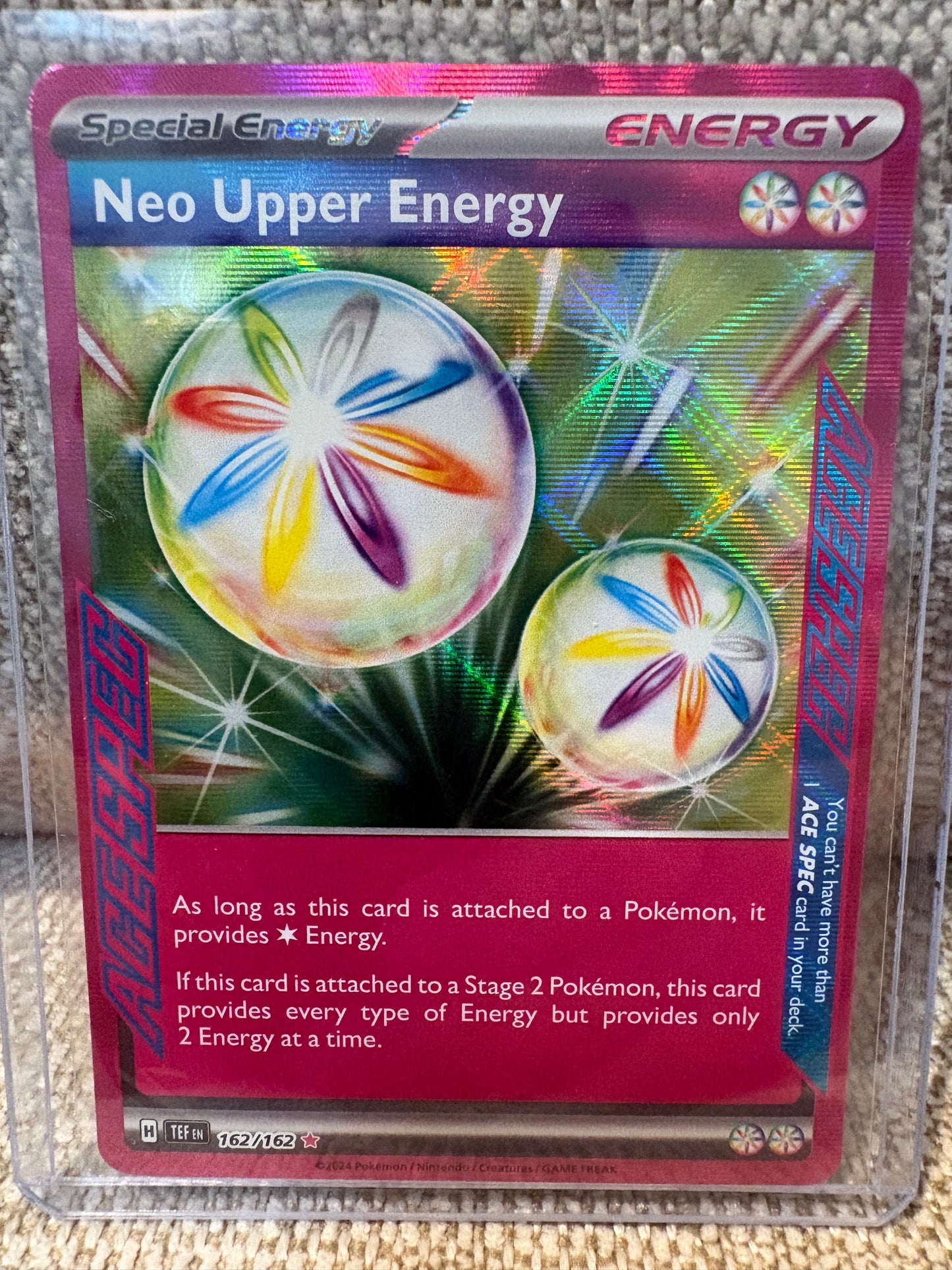 2024 Pokemon Temporal Forces NEO UPPER ENERGY #162