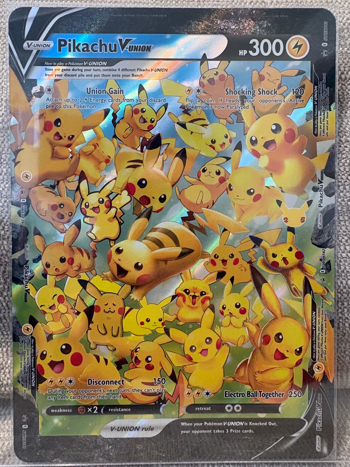 2021 Pokemon Black Star Promos PIKACHU V-UNION JUMBO