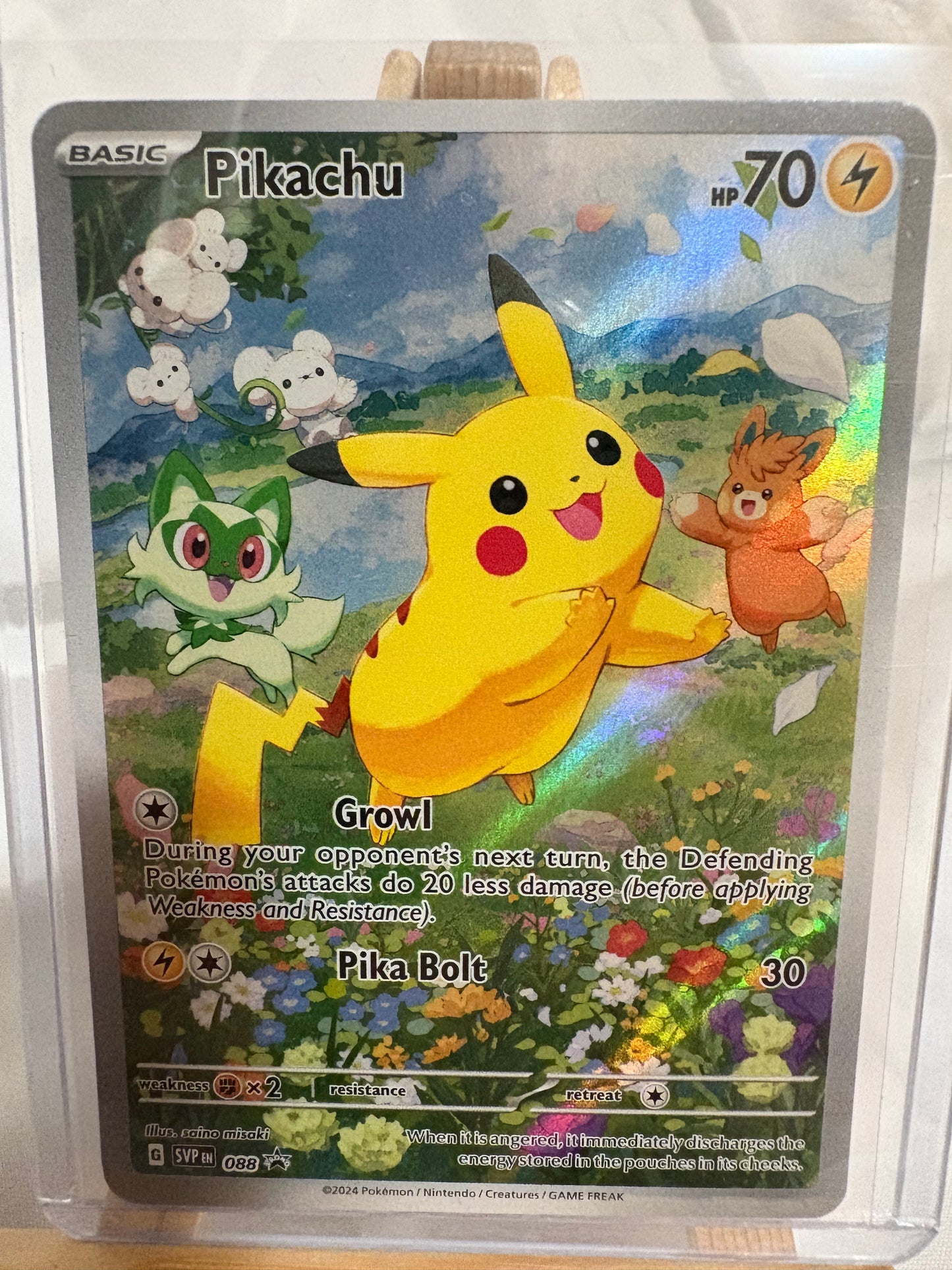 2023 Scarlet & Violet Promos Black Star Pikachu #88