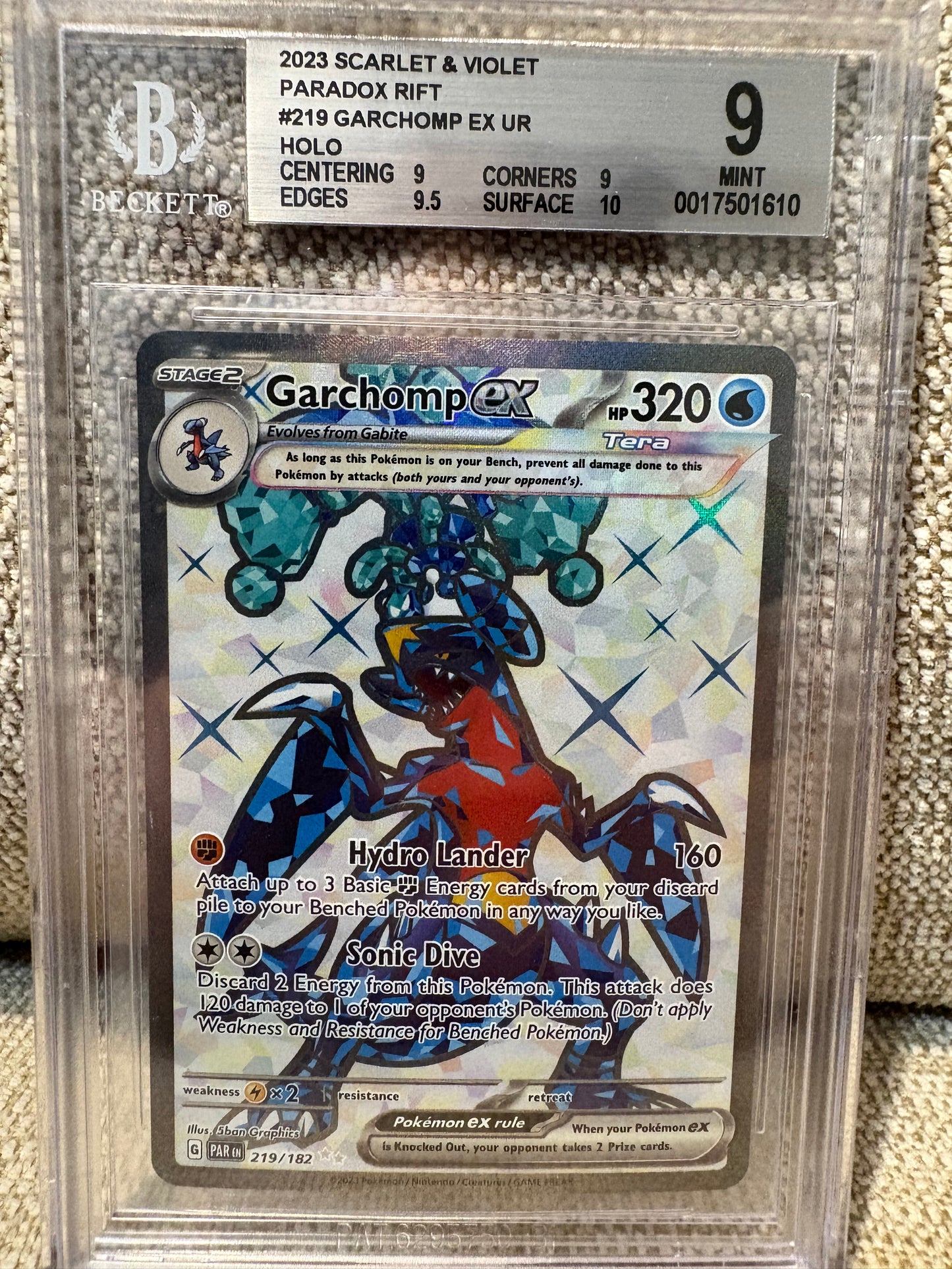 2024 Pokemon Scarlet & Violet Paradox Rift GARCHOMP EX #219