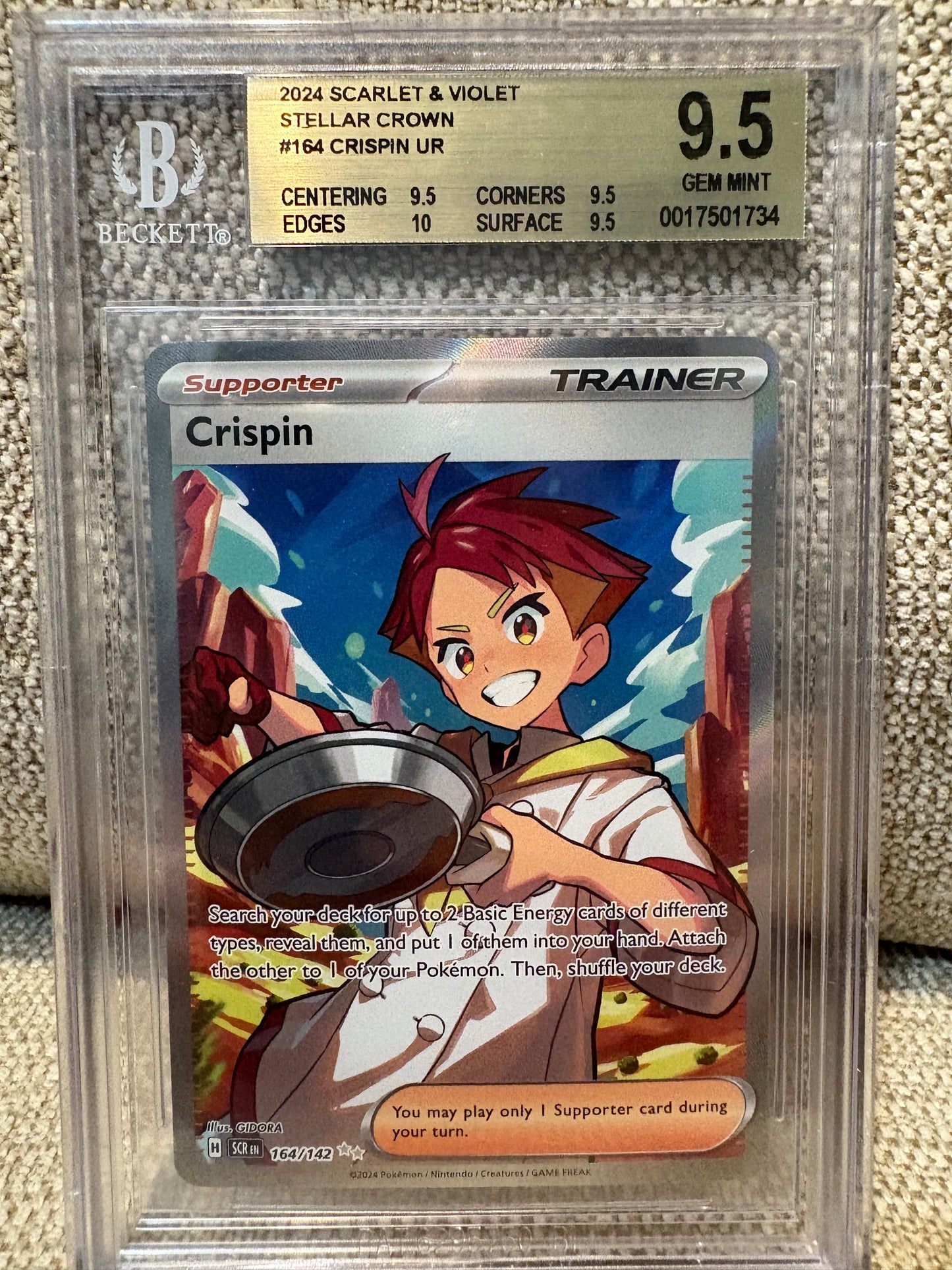 2024 Pokemon Scarlet & Violet Stellar Crown CRISPIN #164