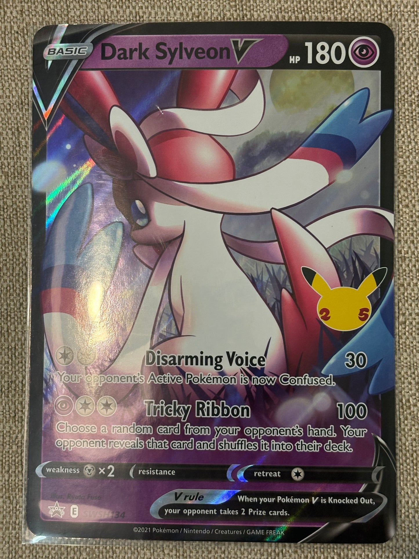2026 Pokemon Promos DARK SYLVEON V #SWSH 134 JUMBO
