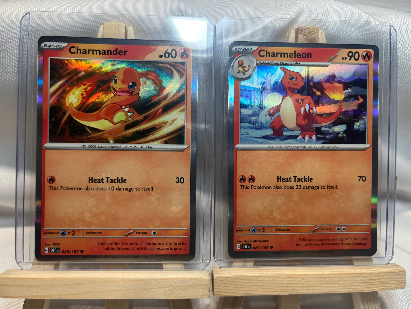 2023 Pokemon Charmander & Charmeleon Holo Set