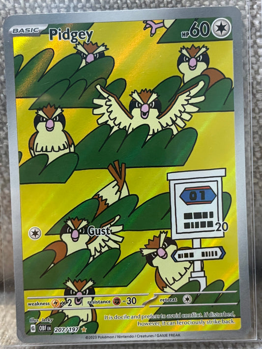 2023 Pokemon Obsidian Flames PIDGEY #207