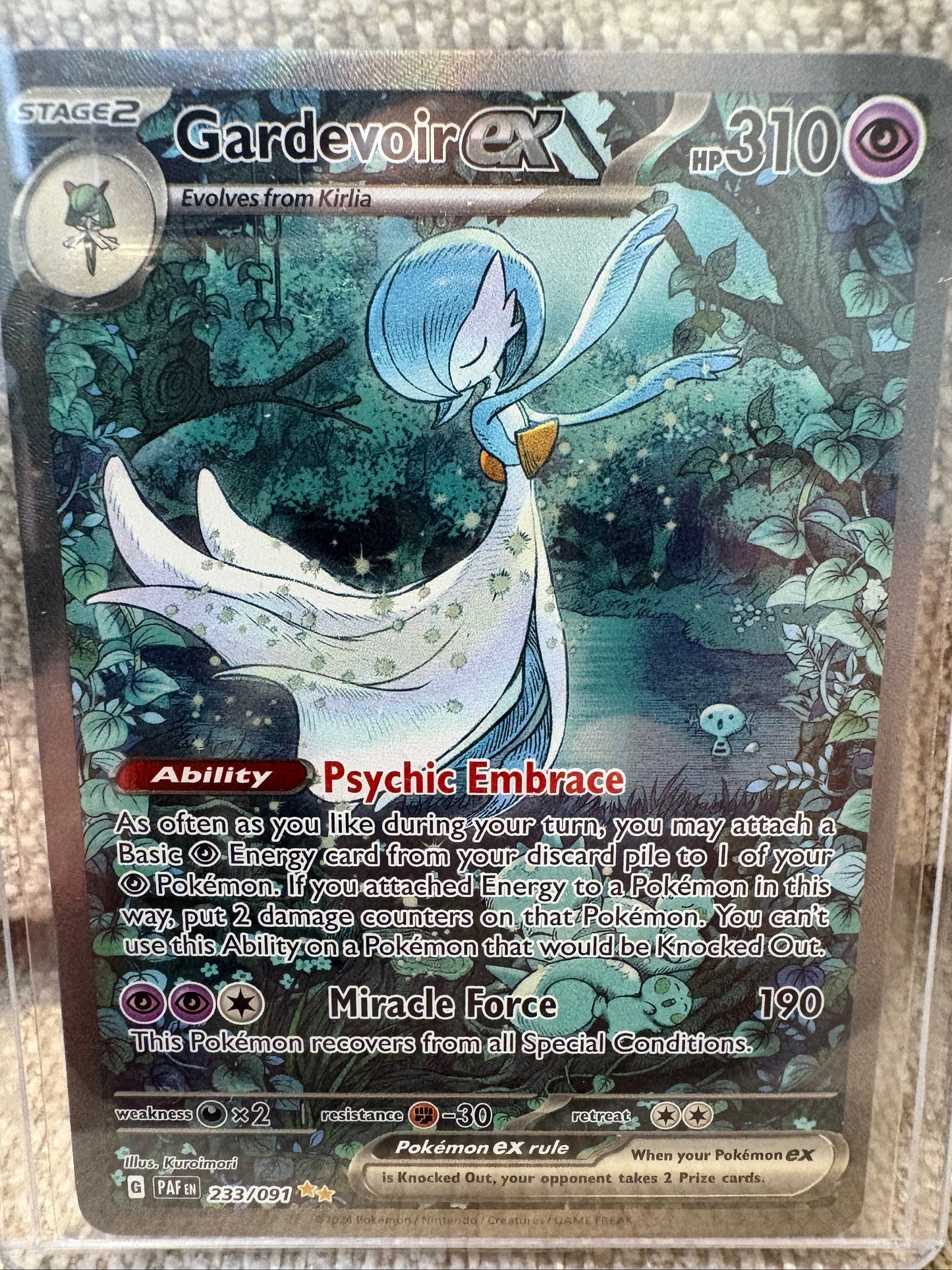 2024 Pokemon Paldean Fates GARDEVOIR EX #233