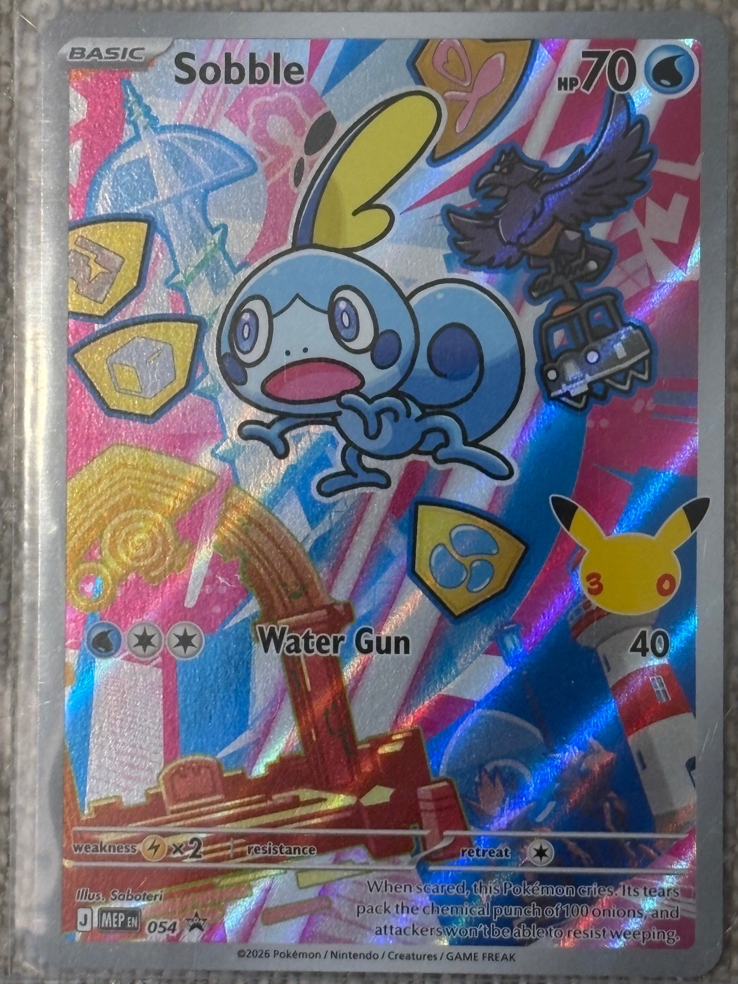 2026 Pokemon First Partner Illustration Collection Series 2 SOBBLE #54