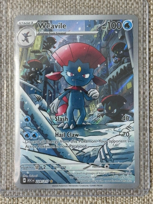 2026 Pokemon Ascended Heroes WEAVILE #228
