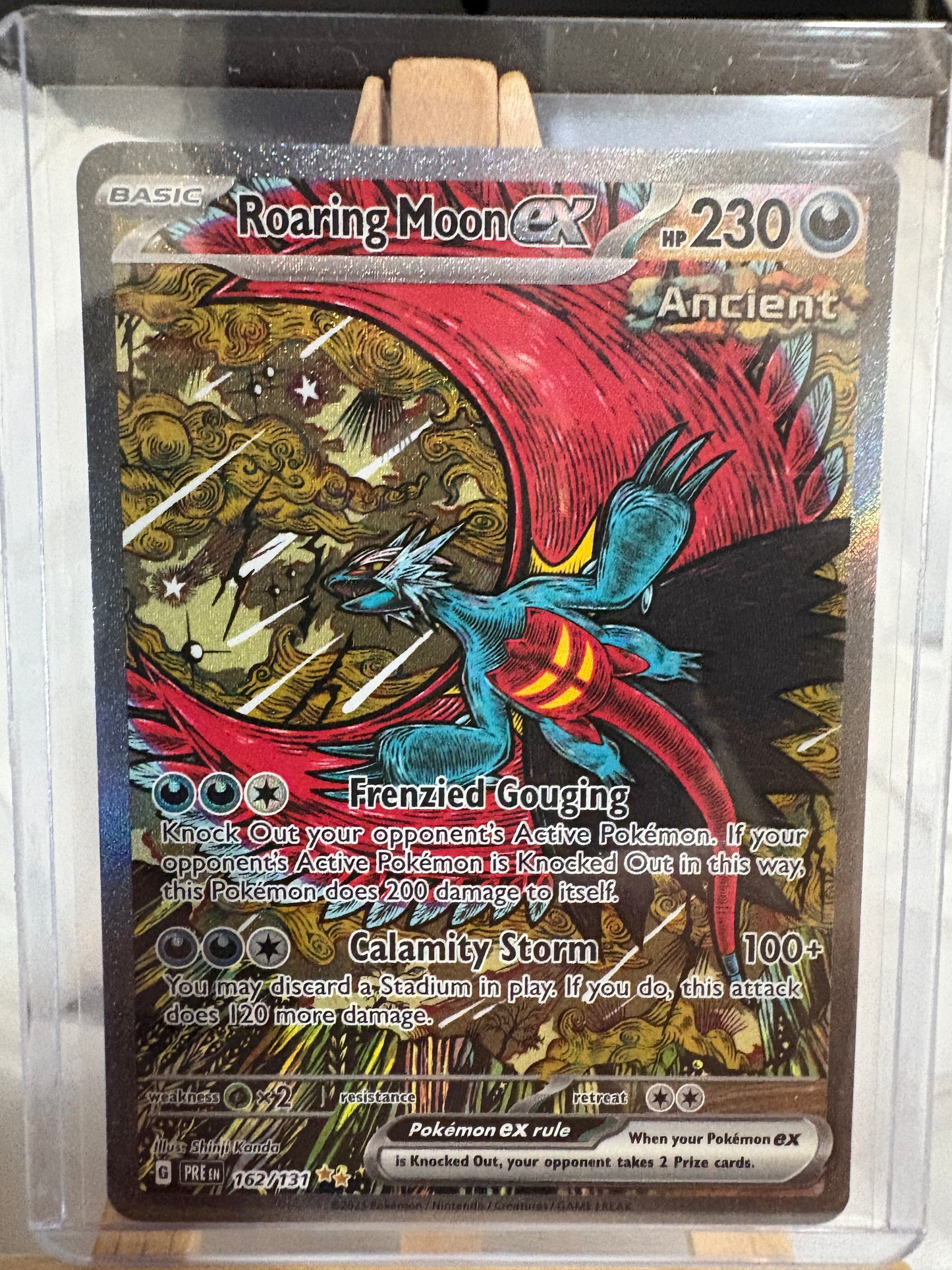 2025 Prismatic Evolutions Roaring Moon EX #162