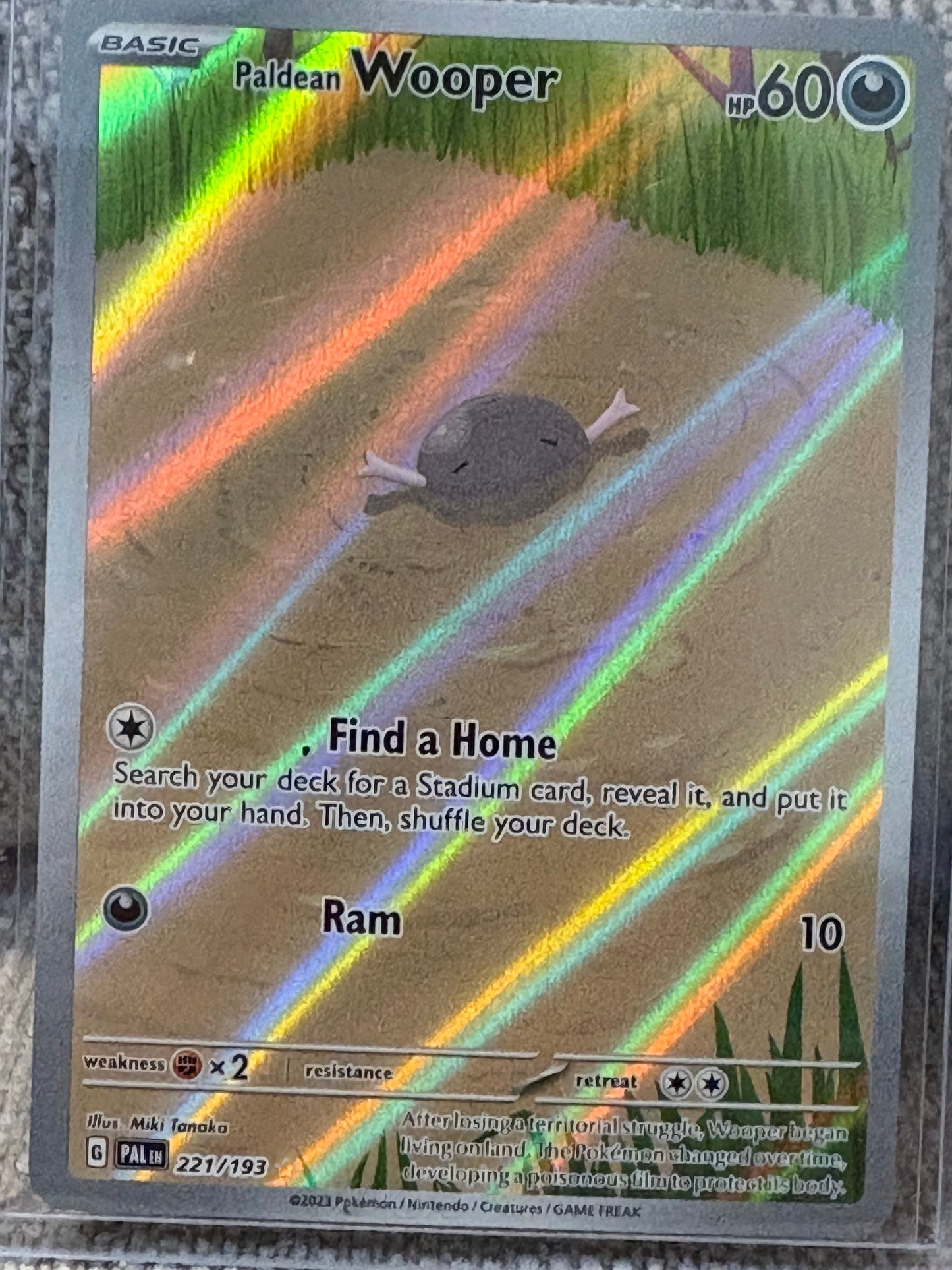 2023 Pokemon Paldea Evolved PALDEAN WOOPER #221