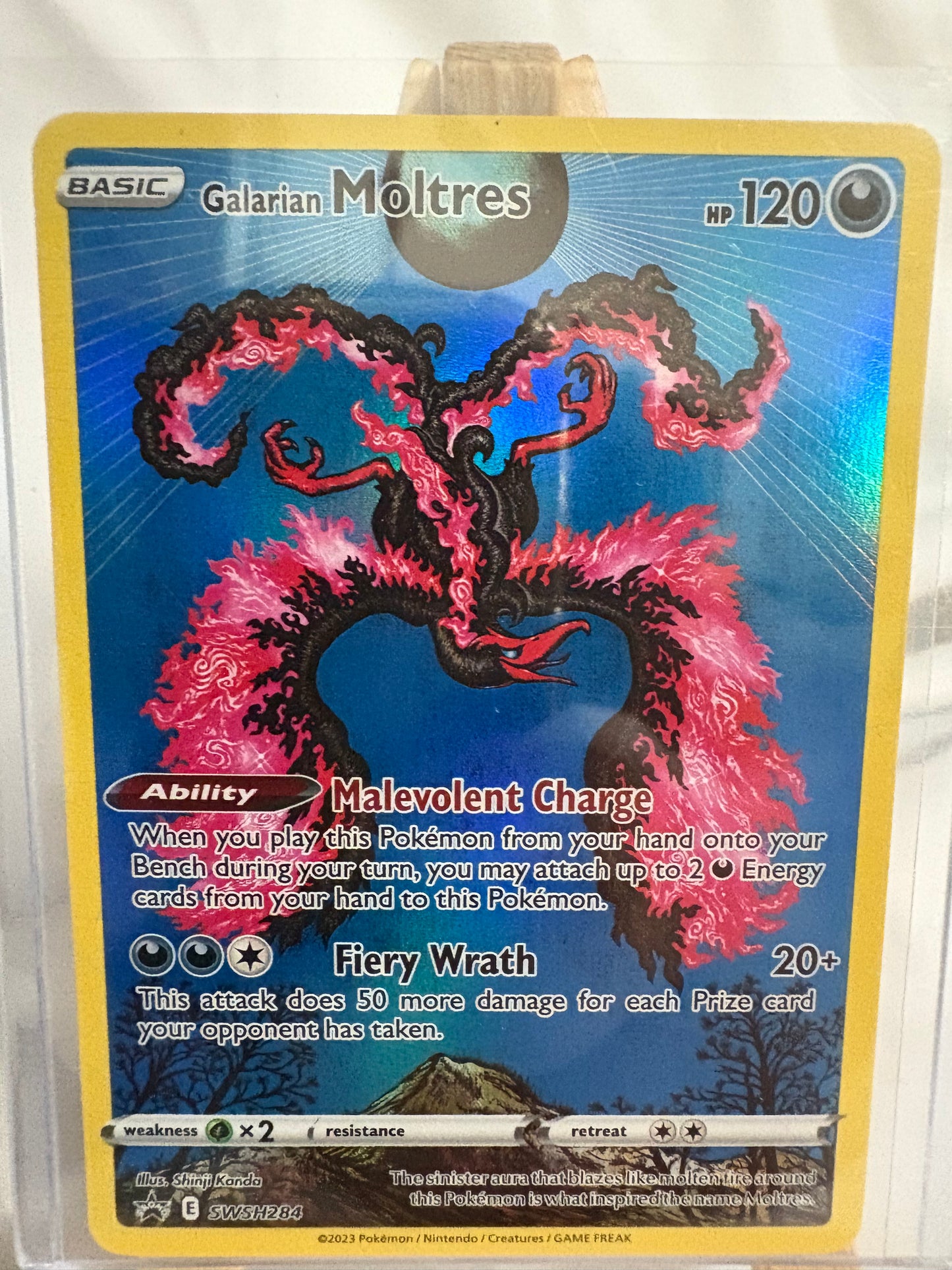 2019 Pokémon Promos Black Star, Galarian Moltres #SWSH284