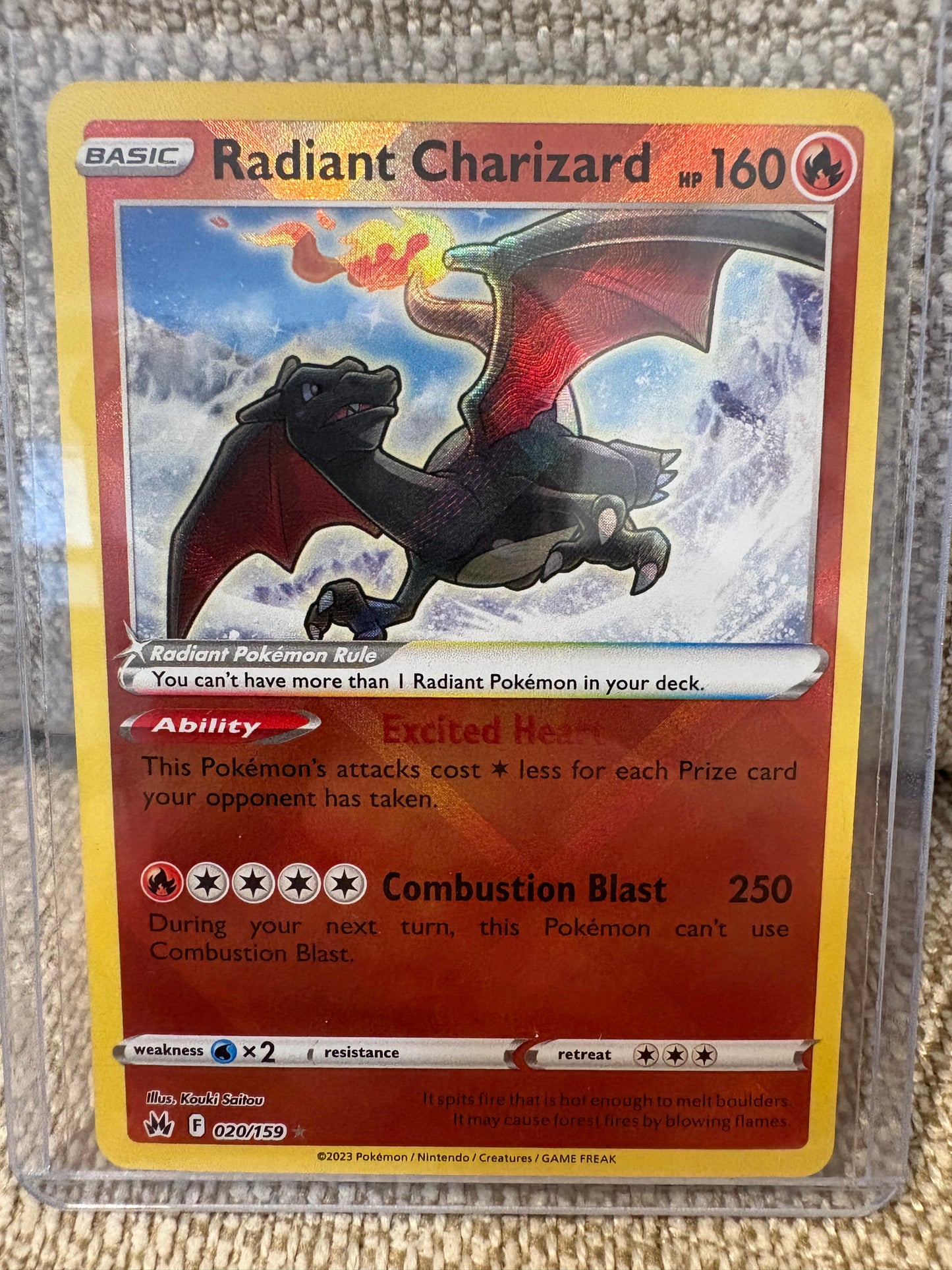 2023 Pokémon Crown Zenith Radiant Charizard #20