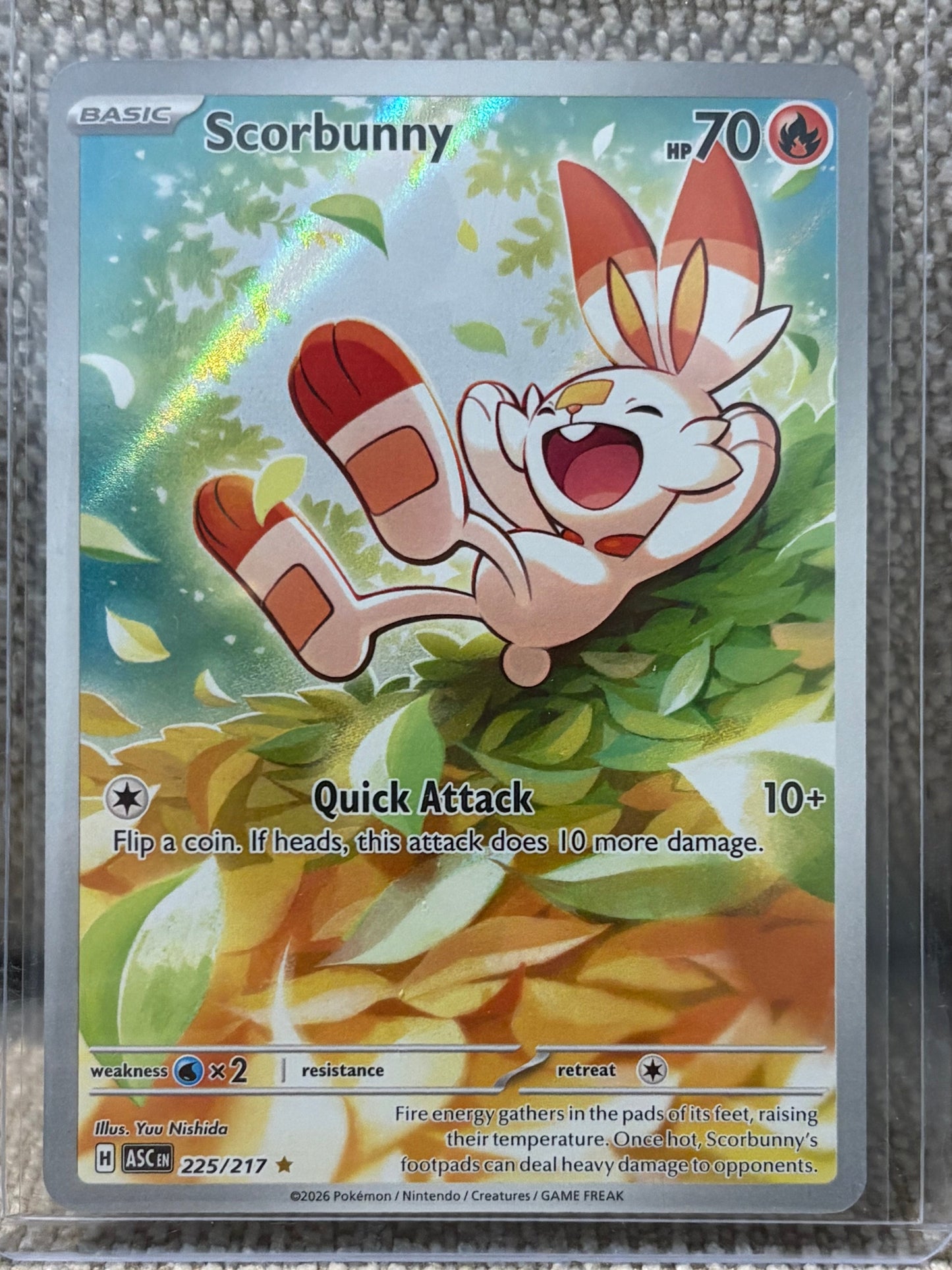 2026 Pokemon ASCENDED HEROES SCORBUNNY #225