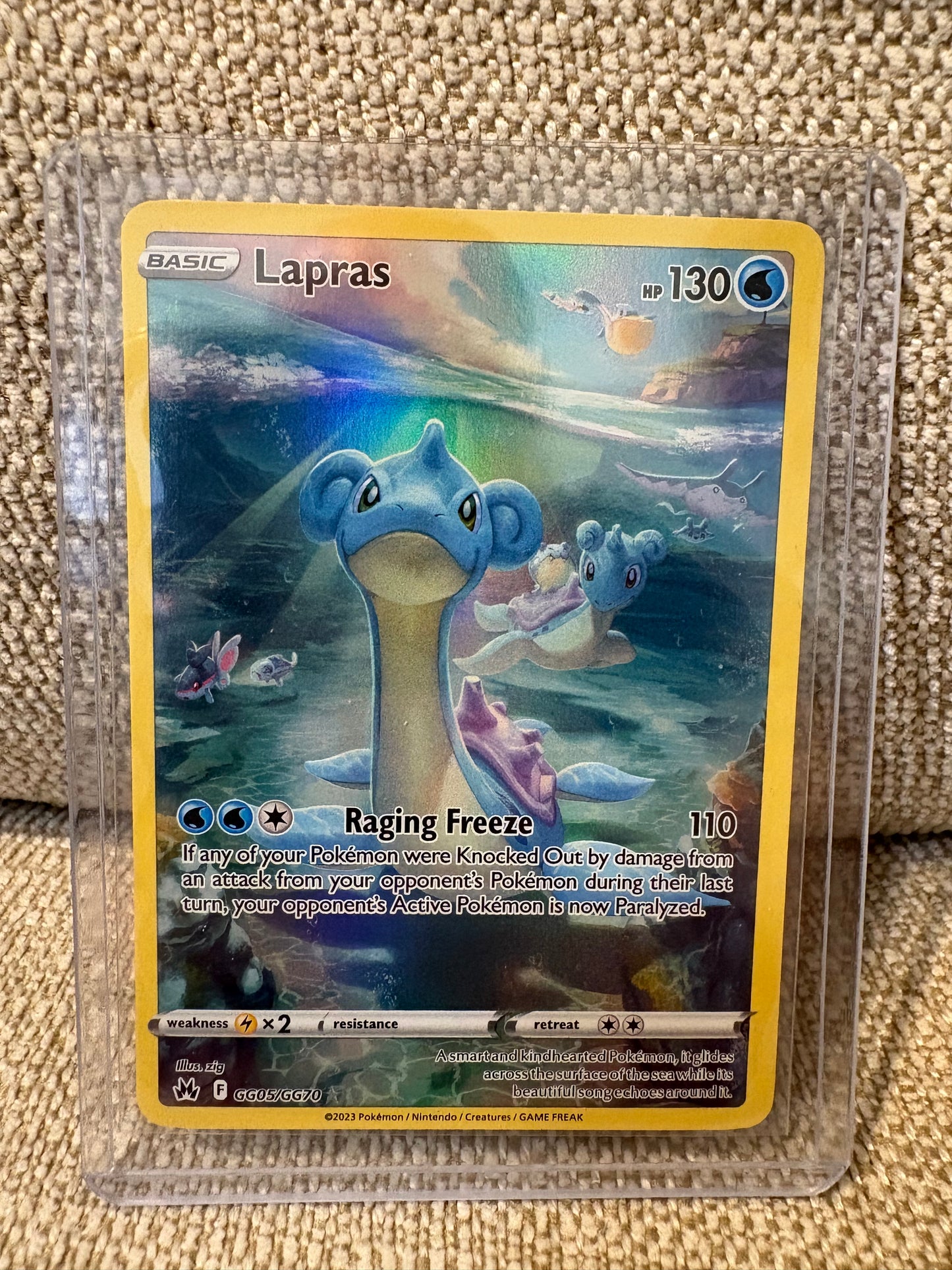 2023 Pokémon Crown Zenith Lapras GG05