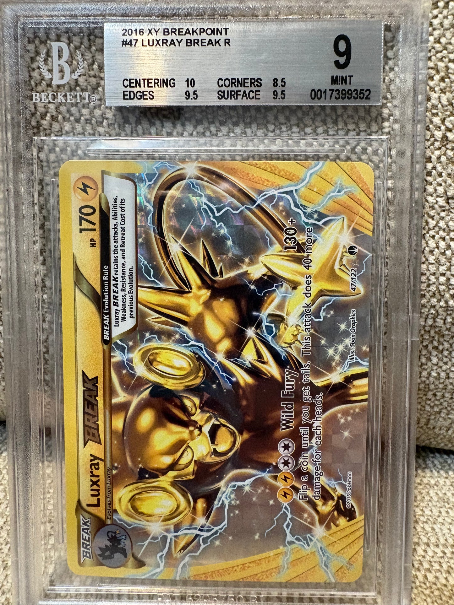 2016 Pokemon XY Breakpoint LUXRAY BREAK #47