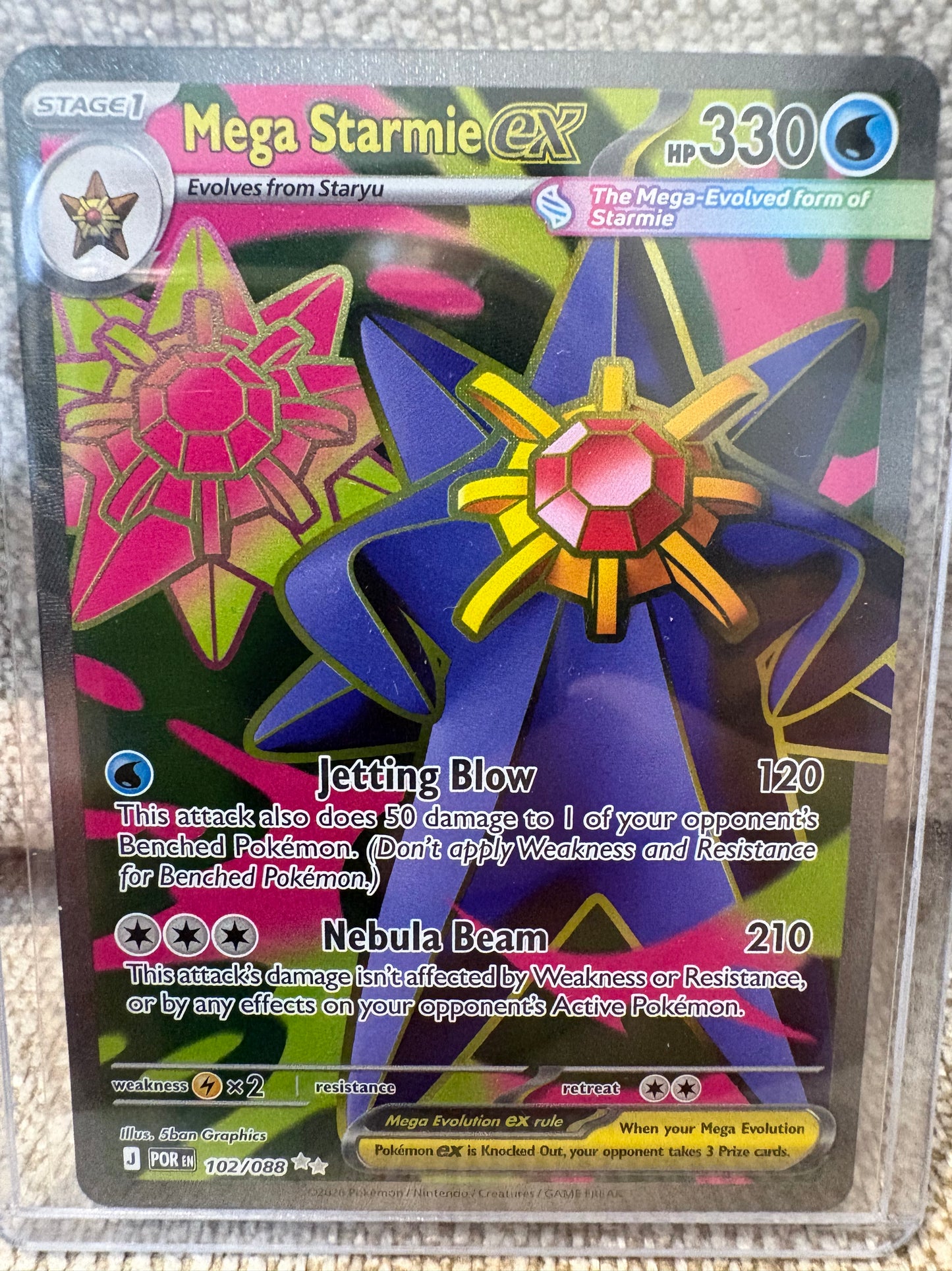 2026 Pokemon Perfect Order MEGA STARMIE EX #102