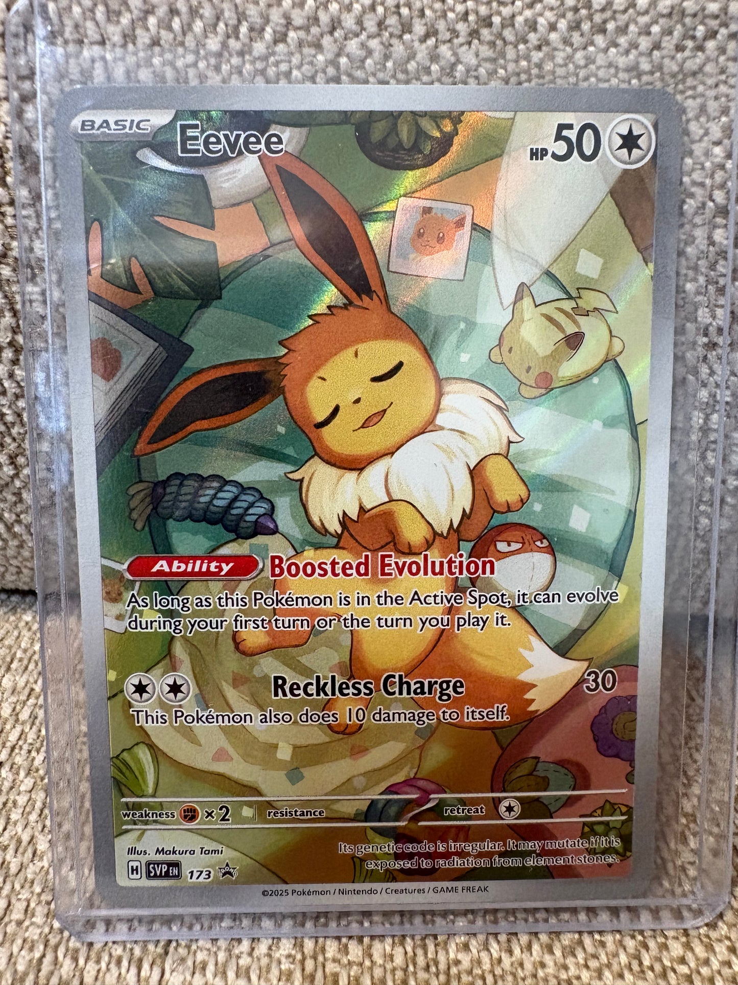 2025 Pokémon Prismatic Evolutions Black Star Promo Eevee #173