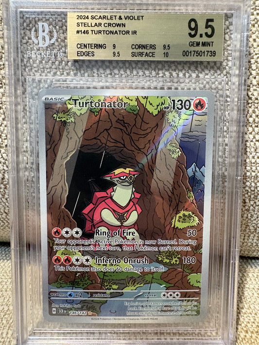 2024 Pokemon Scarlet & Violet Stellar Crown TURTONATOR #146