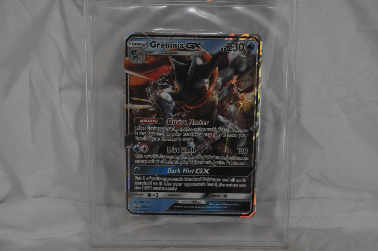 2016-2021 Pokemon Promos Sun & Moon Black Star Greninja GX, Detective Pikachu Special Case File #SM197