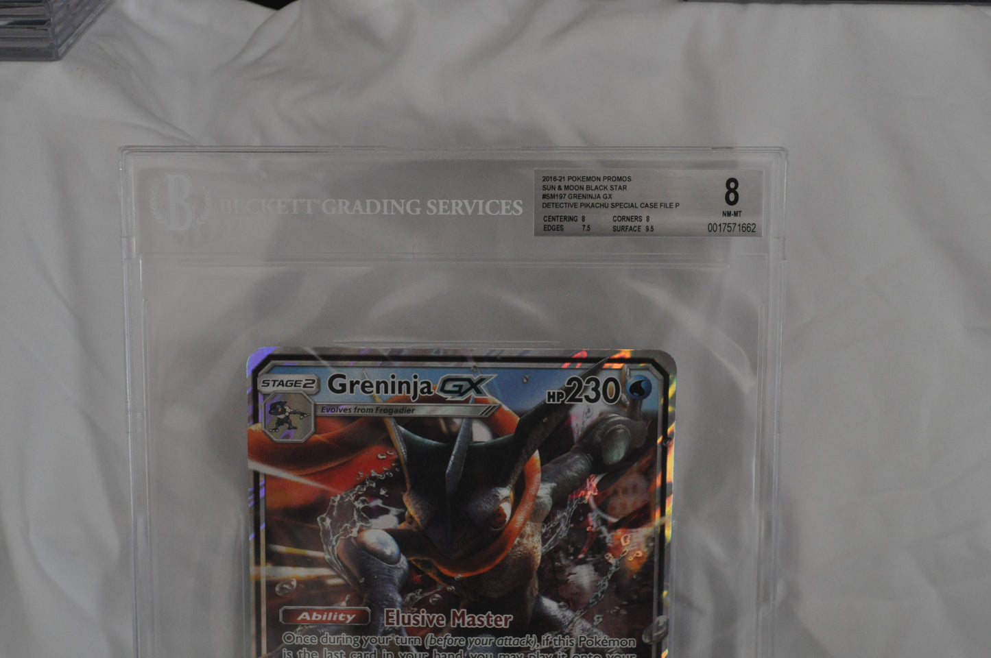 2016-2021 Pokemon Promos Sun & Moon Black Star Greninja GX, Detective Pikachu Special Case File #SM197