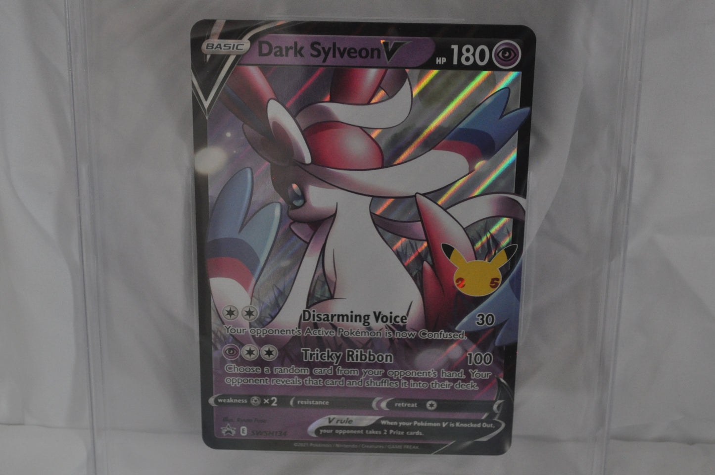 2019-2022 Pokemon Promos Sword & Shield Black Star, Dark Sylveon V Jumbo - #SWSH134