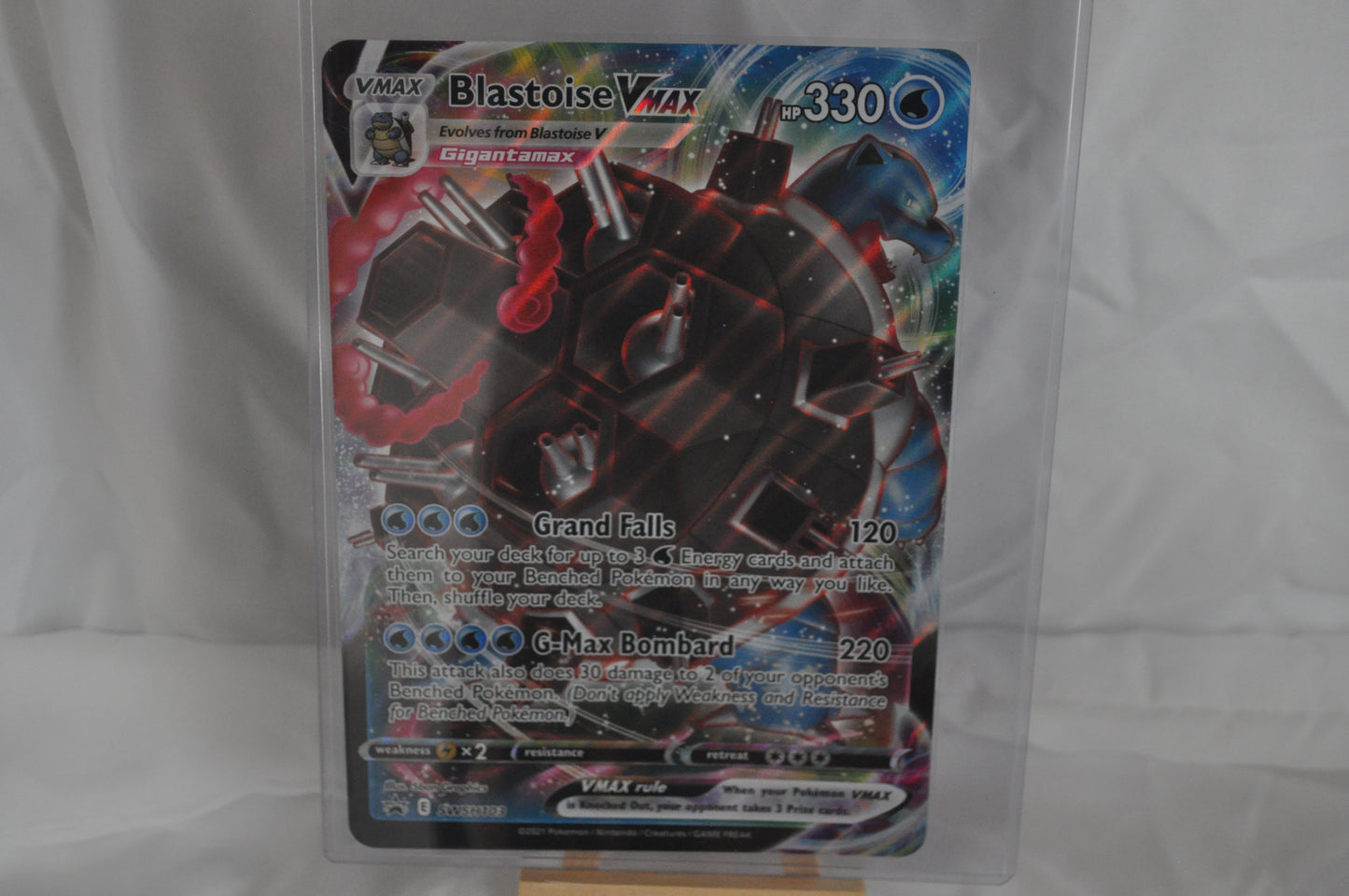 2019 -2022 Pokemon Promos Black Star Sword & Shield, Blastoise VMax Jumbo #SWSH103