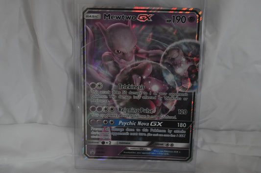 2019-2022 Pokemon Promos Black Star, Mewtwo GX Jumbo, Detective Pikachu #SM196