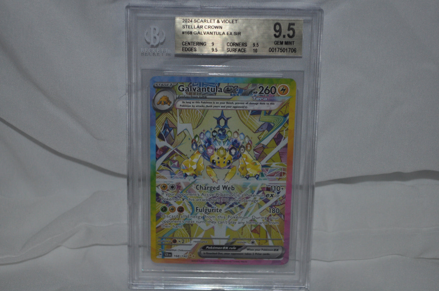 2024 Scarlet & Violet Stellar Crown, Galvantula EX #168