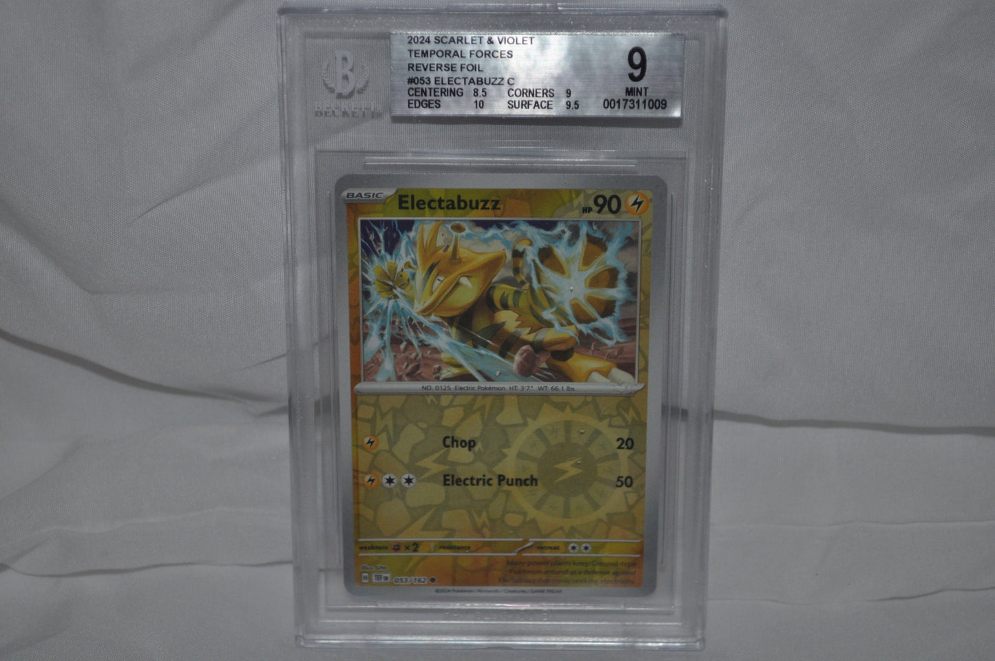 2024 Scarlet & Violet, Temporal Forces, Electabuzz, Reverse Foil, #53