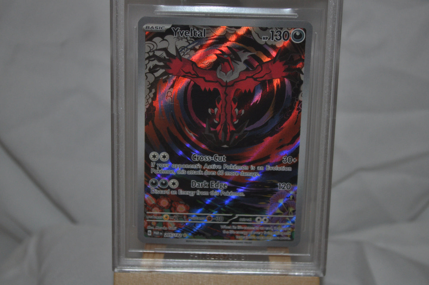 2023 Scarlet & Violet, Paradox Rift, Yveltal Holo #205