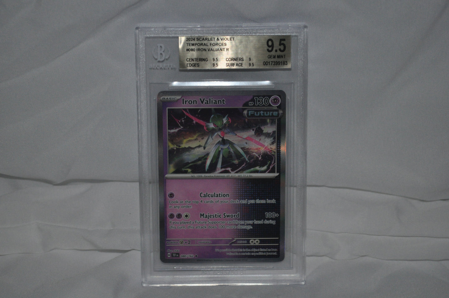 2024 Scarlet & Violet, Temporal Forces, Iron Valiant #80