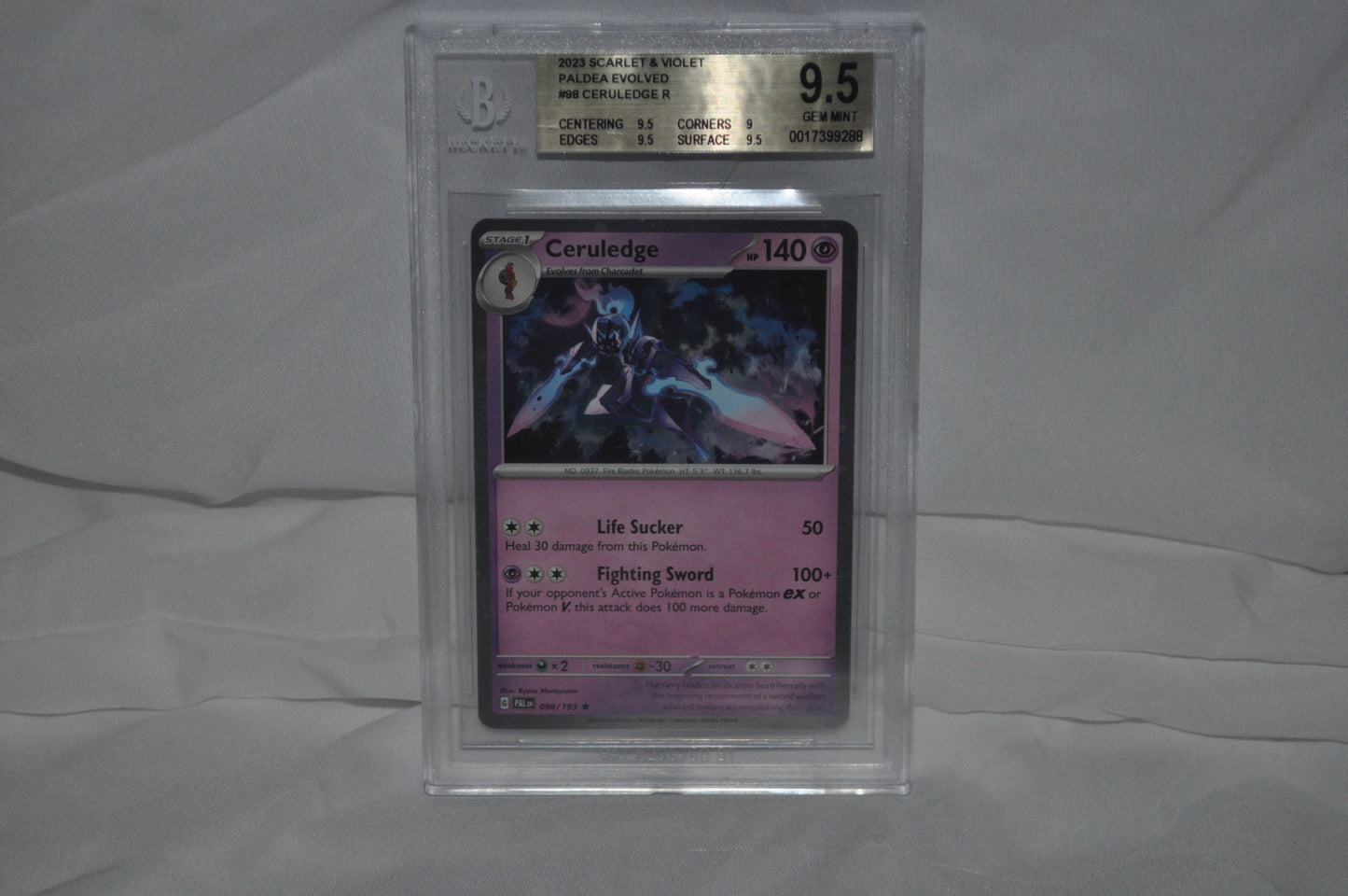 2023 Scarlet & Violet Paldea Evolved, Ceruledge #98 Cosmos Holo