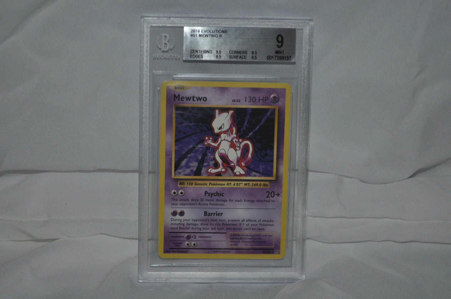 2016 Evolutions Mewtwo #51