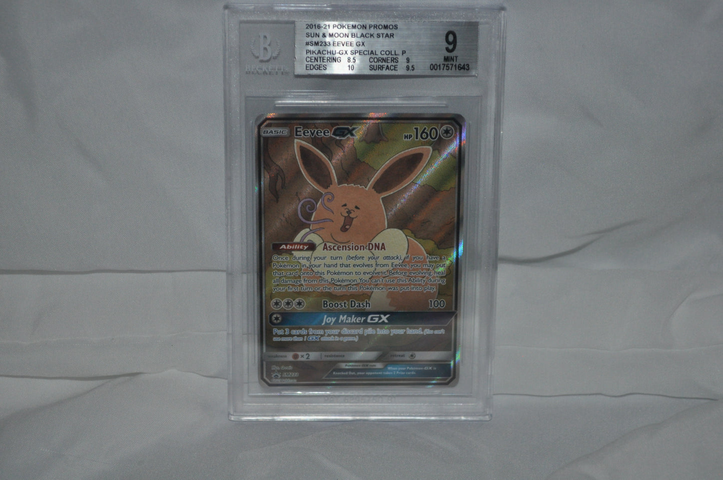 2016-2021 Pokemon Promos Sun & Moon Black Star, Eevee GX #SM233