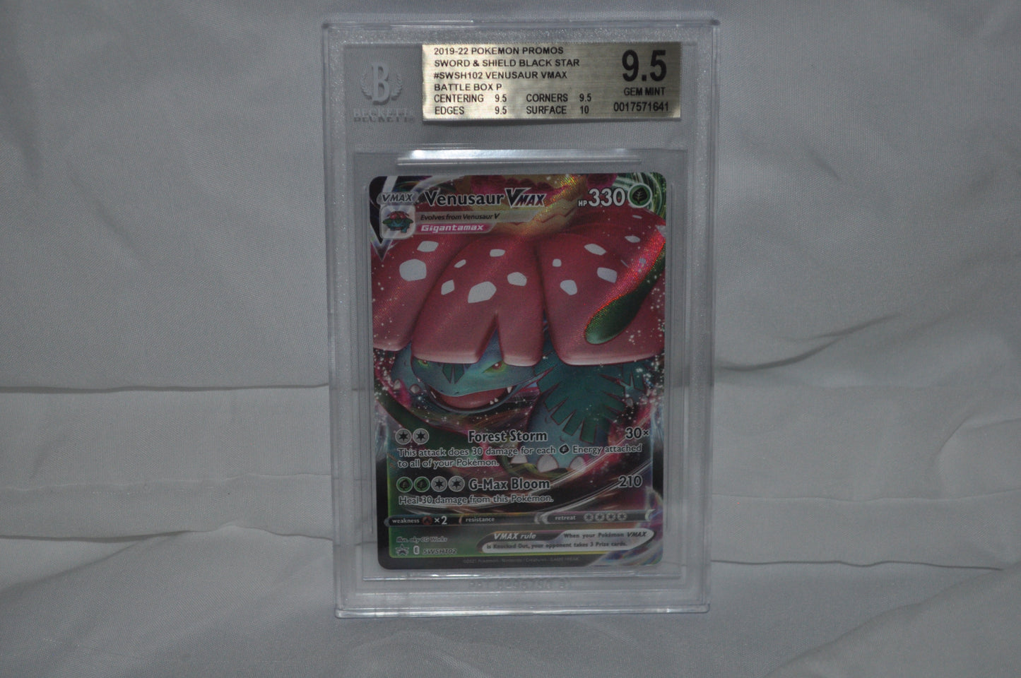 2019-2022 Pokemon Promos Sword & Shield Black Star, Venusaur VMAX #SWSH102