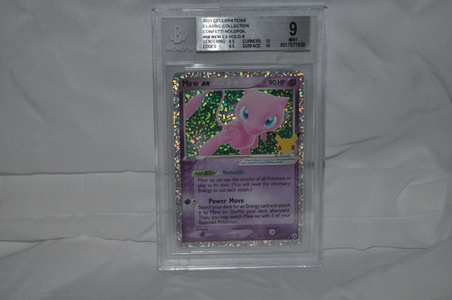 2021 Celebrations, Classic Collection, MEW EX #88, Confetti Holo