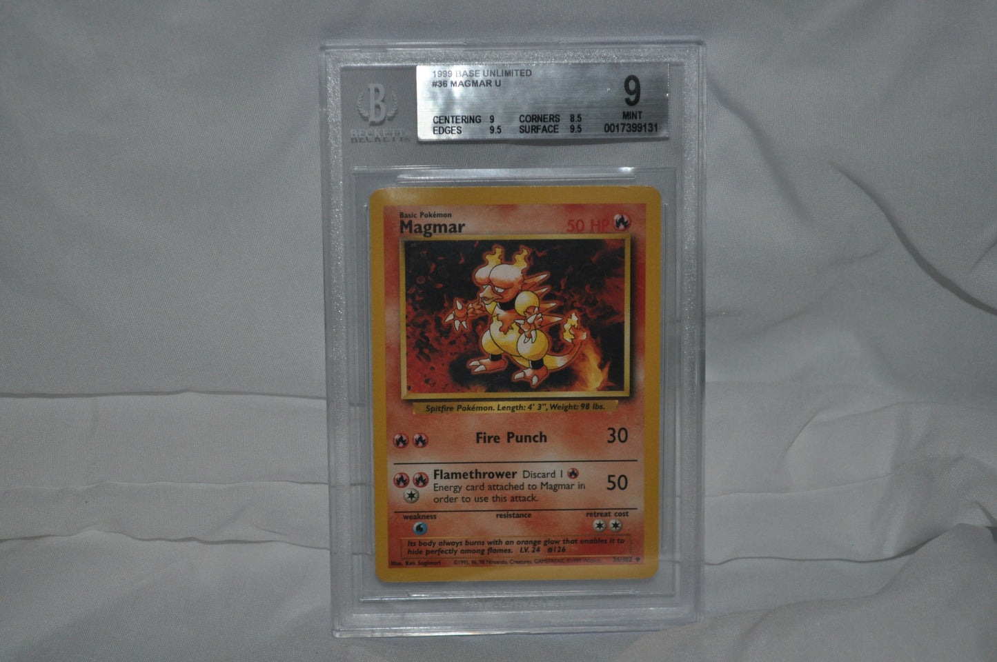 1999 Base Set Unlimited, Magmar #36
