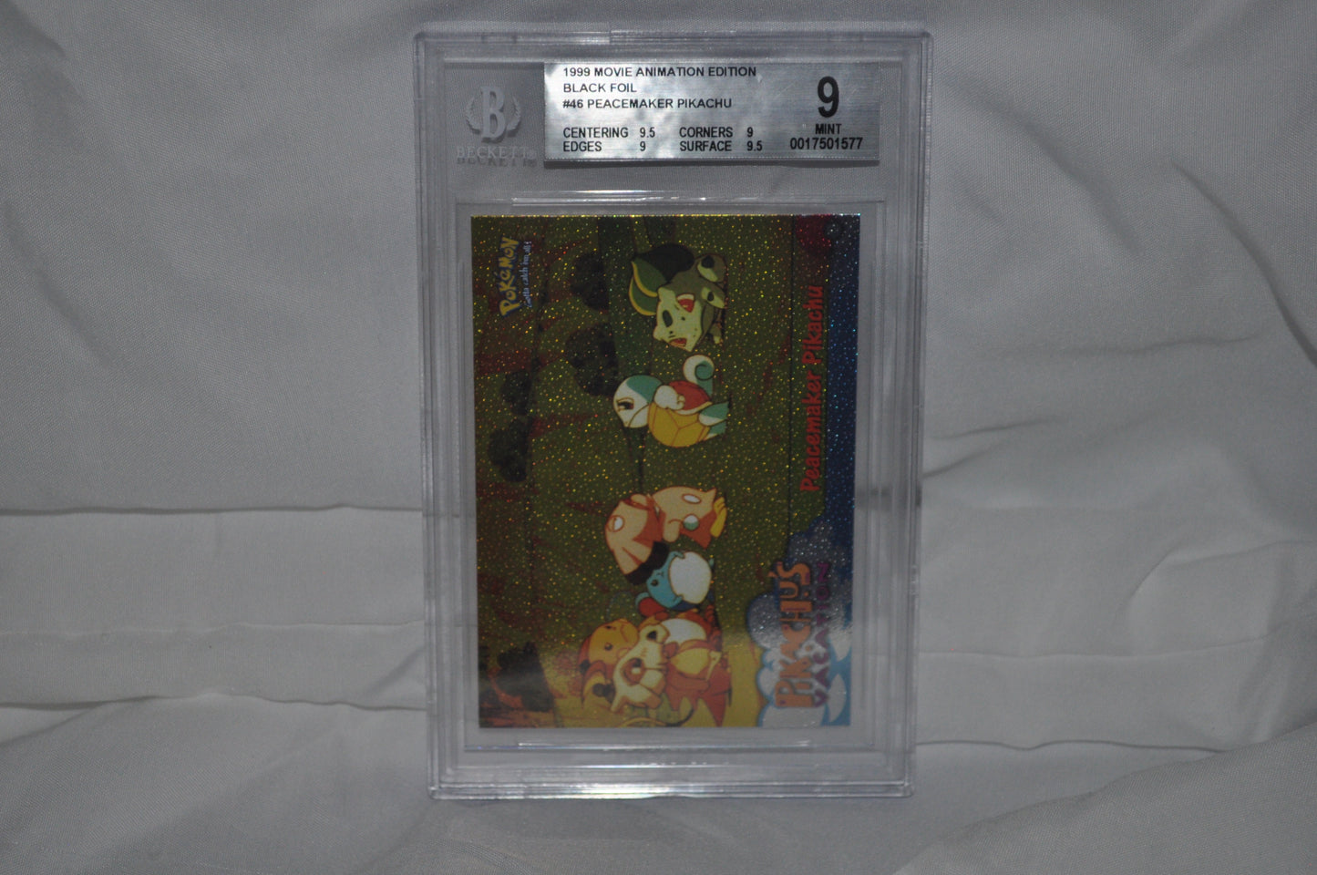 1999 Movie Animation Edition, Peacemaker Pikachu #46, Black Foil