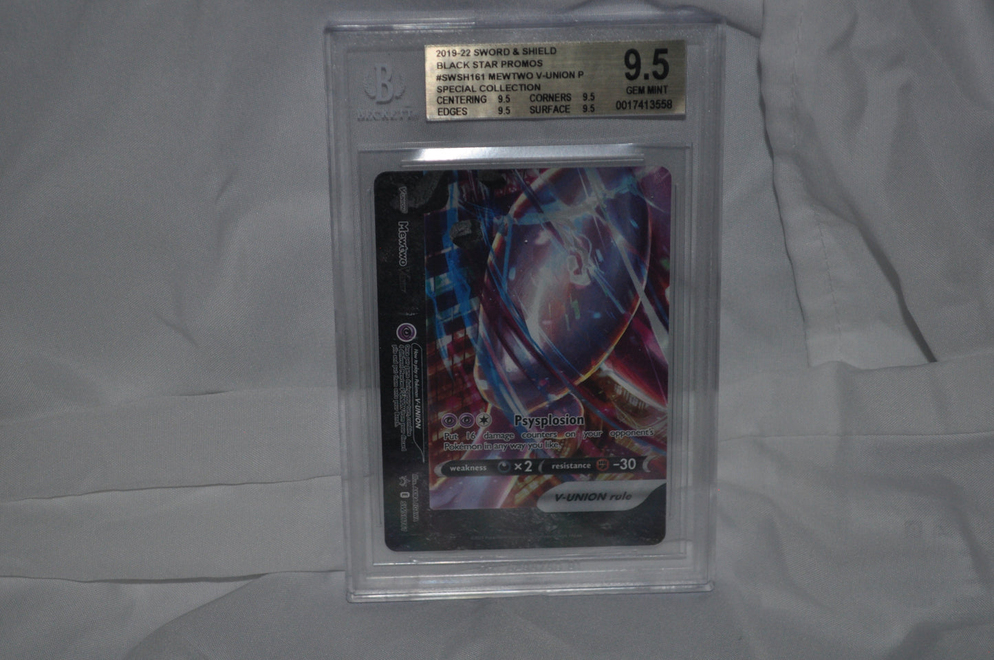 2019-2022 Sword & Shield Black Star Promos, Mewtwo V-Union #SWSH161